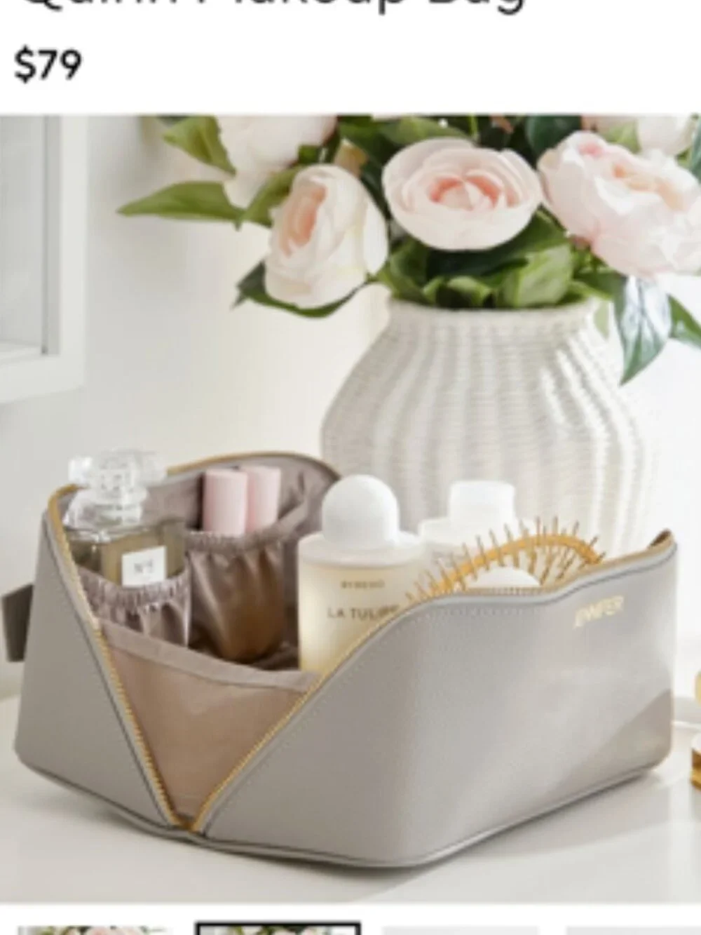 QUINN MAKEUP BAG LIKE NEW